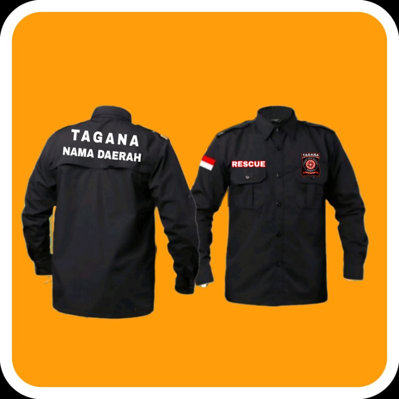 BAJU KEMEJA PANJANG PDL TAGANA RESCUE/KEMEJA TAGANA