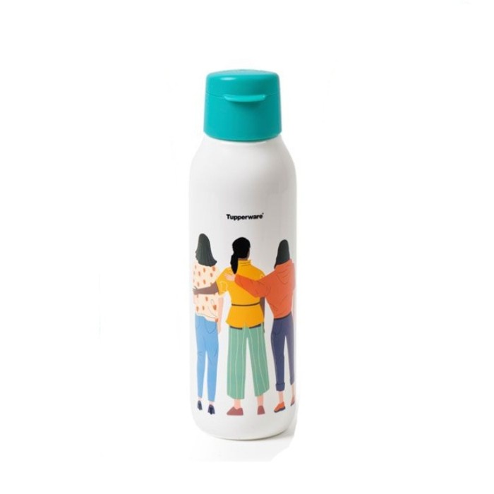 botol minum  Tupperware Fancy Bottle 750ml 1pcs botol minum - Putih(I6Z8) Gratis Ongkir Botol Minum 