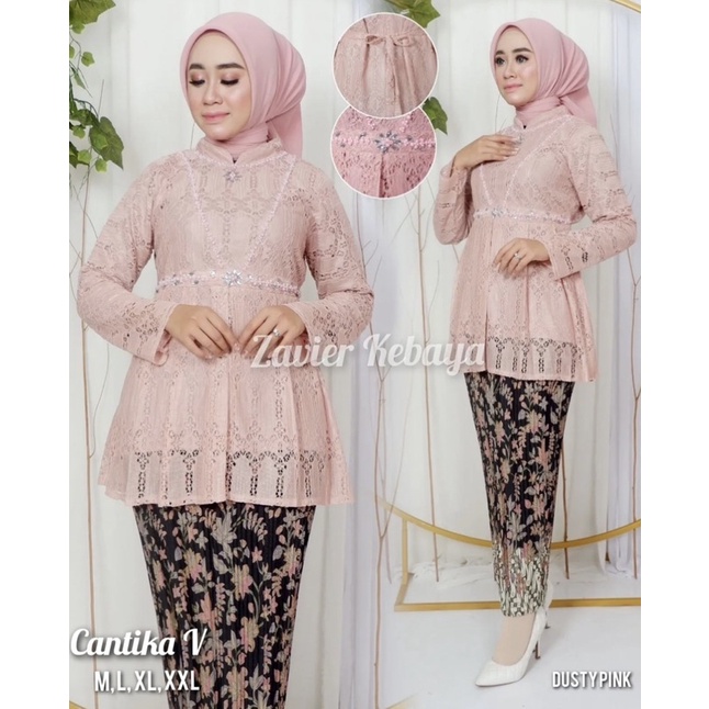 Permata Olshop / Kebaya Cantika Vie Modern / Kebaya Wisuda Payet / Kebaya Modern / Kebaya Remaja / Kebaya Brukat