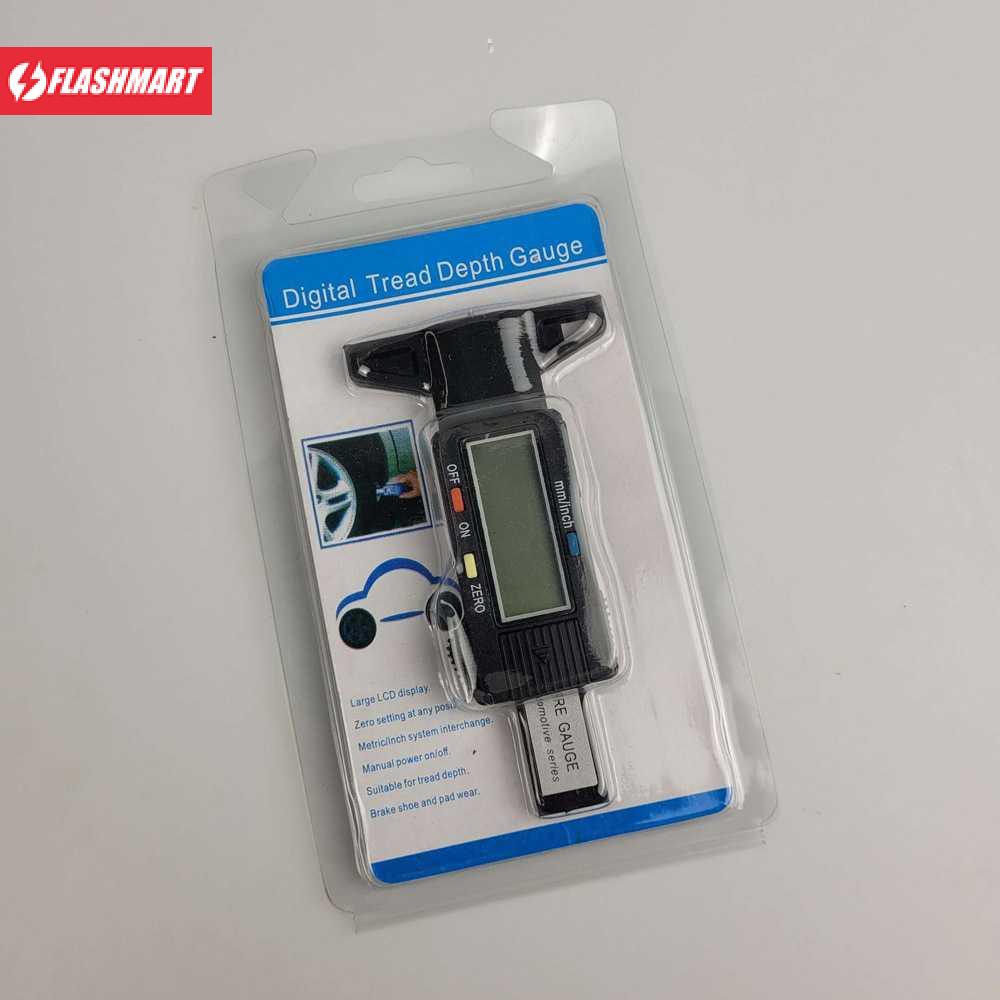 Flashmart GemRed Alat Ukur Kedalaman Ban Digital Tyre Tread Depth Gauge - QST-601