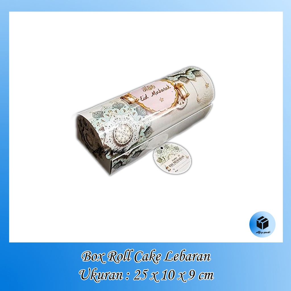 

1pack isi 5pcs BOX ROLLCAKE IDUL FITRI UKURAN 25X10X9 CM DUS ROLL CAKE LAMINASI KOTAK BULU GULUNG BOLGUL HANG TAG EID MUBARAK THANK YOU