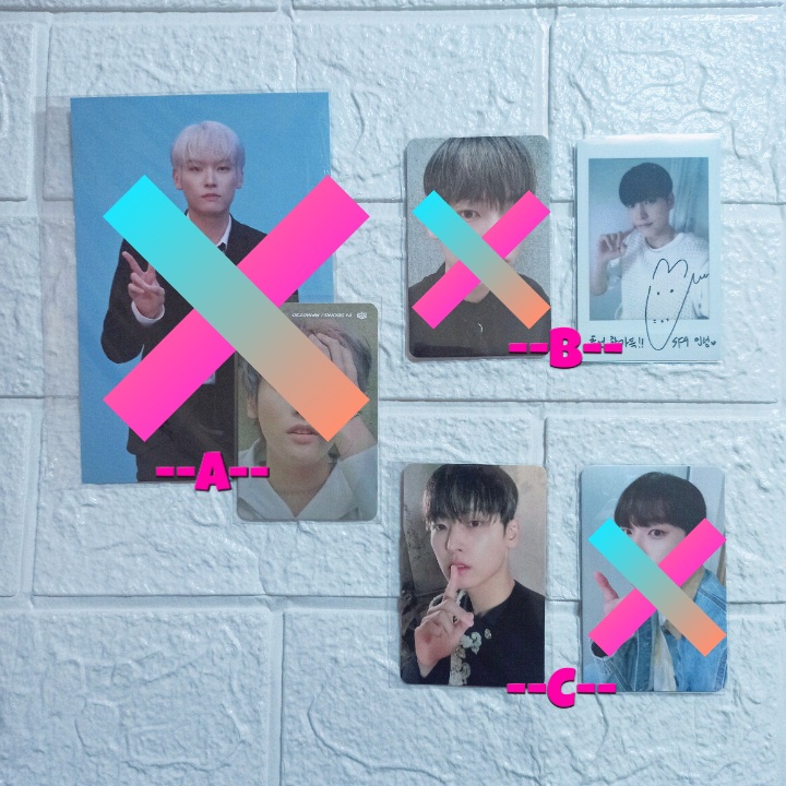 SF9 INSEONG PHOTOCARD take all (pc + polaroid)