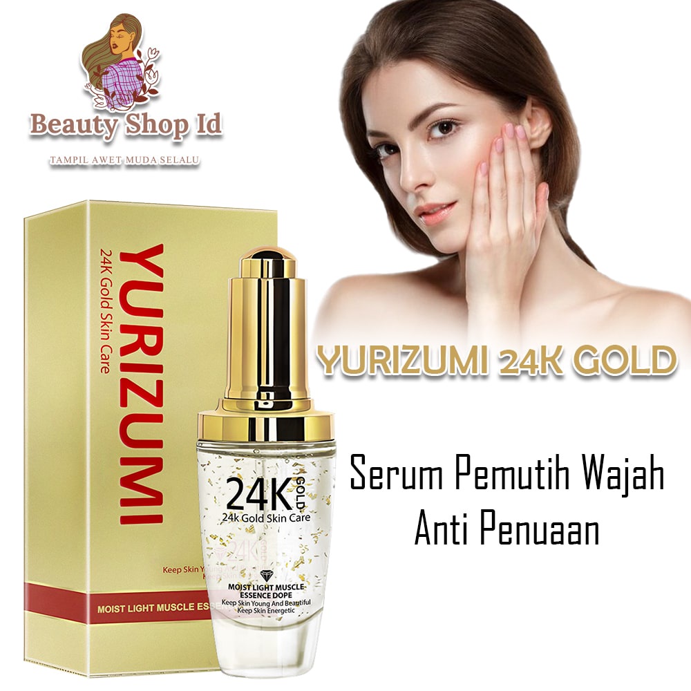 Beauty Jaya - Yurizumi Serum Wajah 24k Gold Glowing Serum Memutihkan Wajah