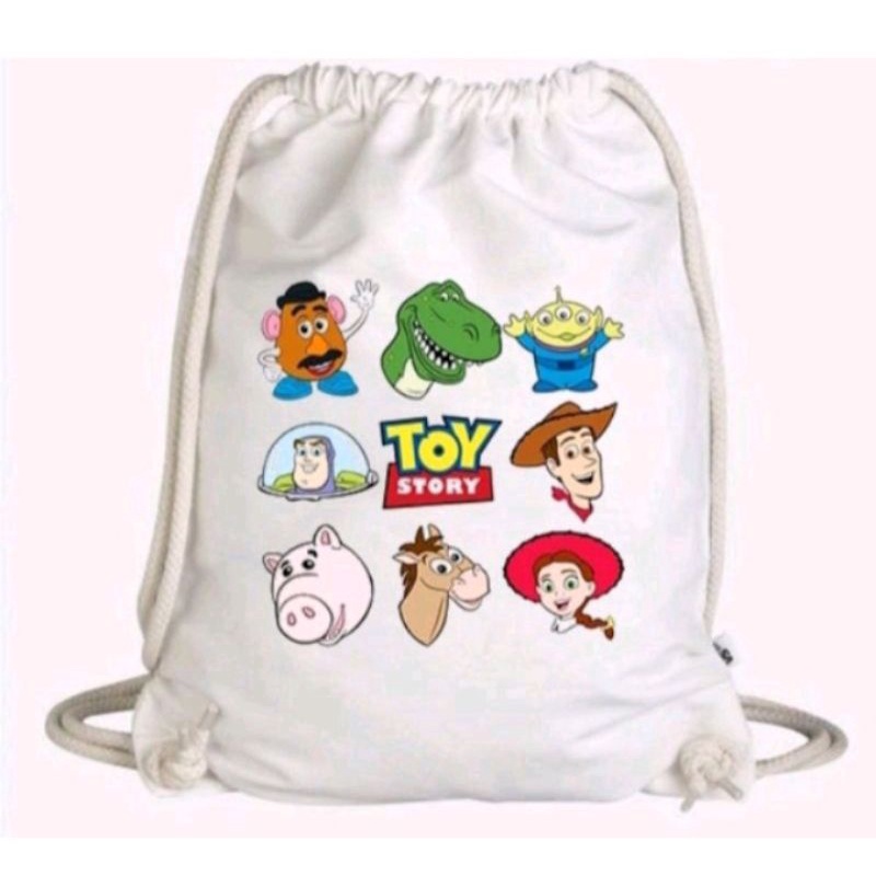 ASP_TAS Serut/String Bag Berkarakter Toy Story(BISA CUSTOM SATUAN)