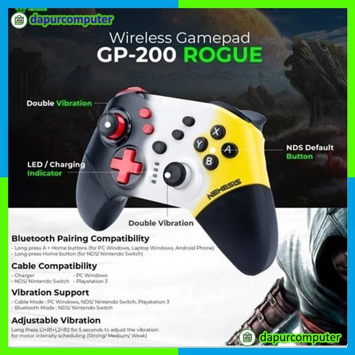 Best Seller Joystick Pc Wireless Stick Pc Nyk Gp-200 Gamepad Bluetooth Laptop