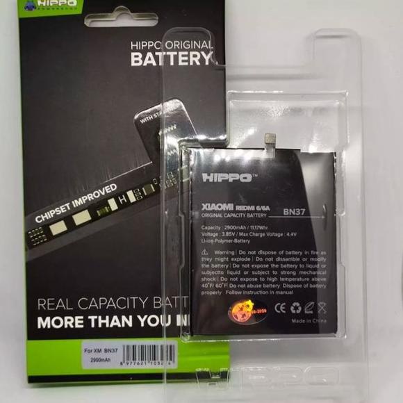 Hippo Baterai Xiaomi Redmi 6 / 6A (BN37) - Garansi Resmi