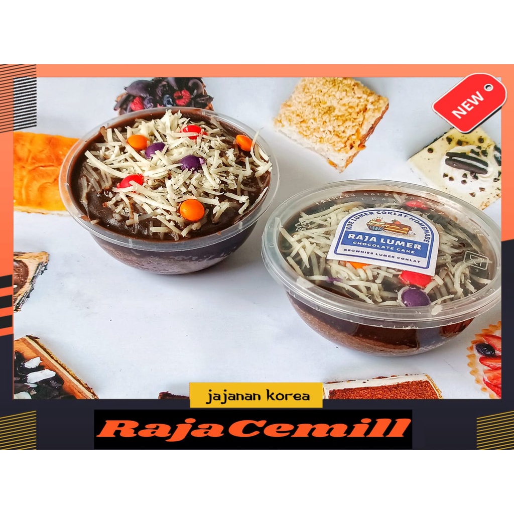 

RajaCemill Kue Brownies Lumer Coklat Murah Kemasan 200ml Cemilan Brownies Coklat Lumer