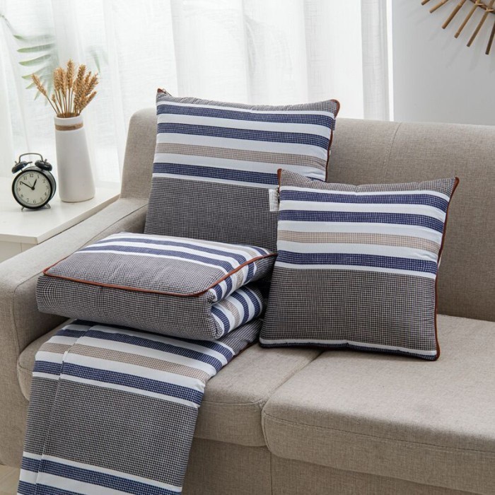 Selimut Dewasa Balmut2 Selimut motif bisa dilipat jadi bantal/Balmut travelling - Salur_U(V6N3) Seli