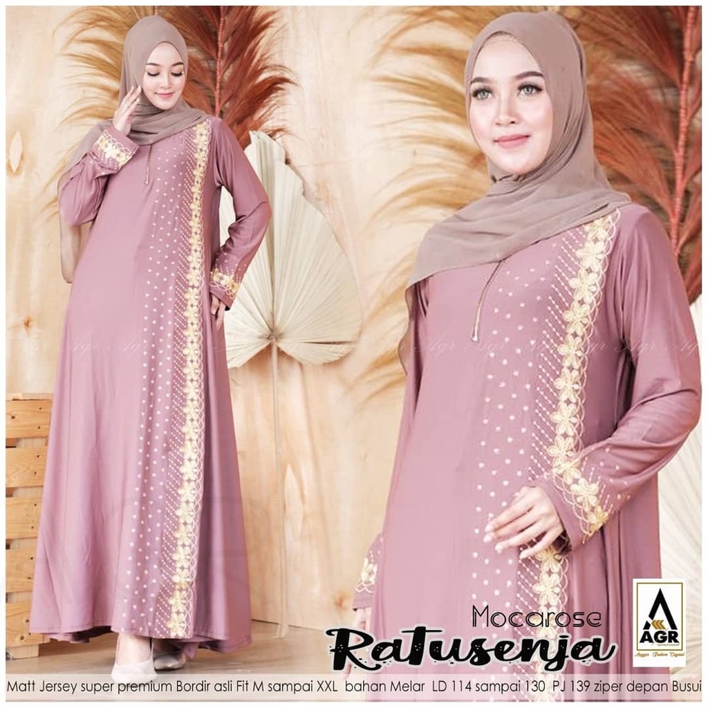 Athaar Maxy Abaya Arabian Turkey Maxi Dress  Ratusenja Dres Jersey Jumbo LD 130 XXXL Gamis Kondangan