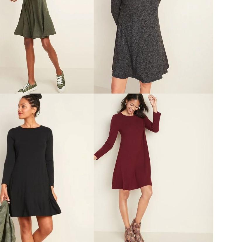 ☀ Oldnavy Knitted Longsleeve Swing Dress - OD dress ♞