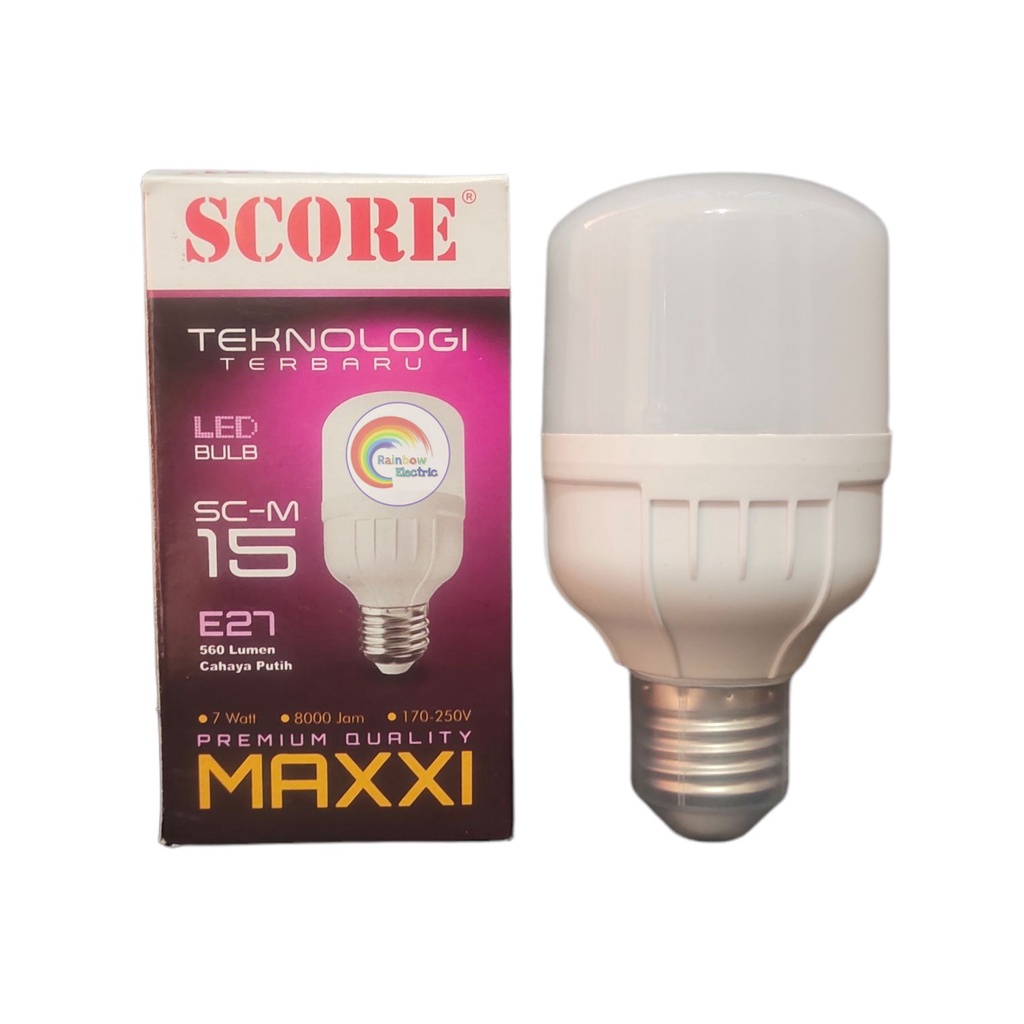 Paket 10 Pcs SCORE Maxxi Lampu LED Capsule 15 Watt