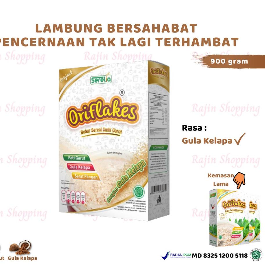 

✴ ORIFLAKES ORIGINAL 900 gram sereal umbi garut asam lambung maag gerd ❃