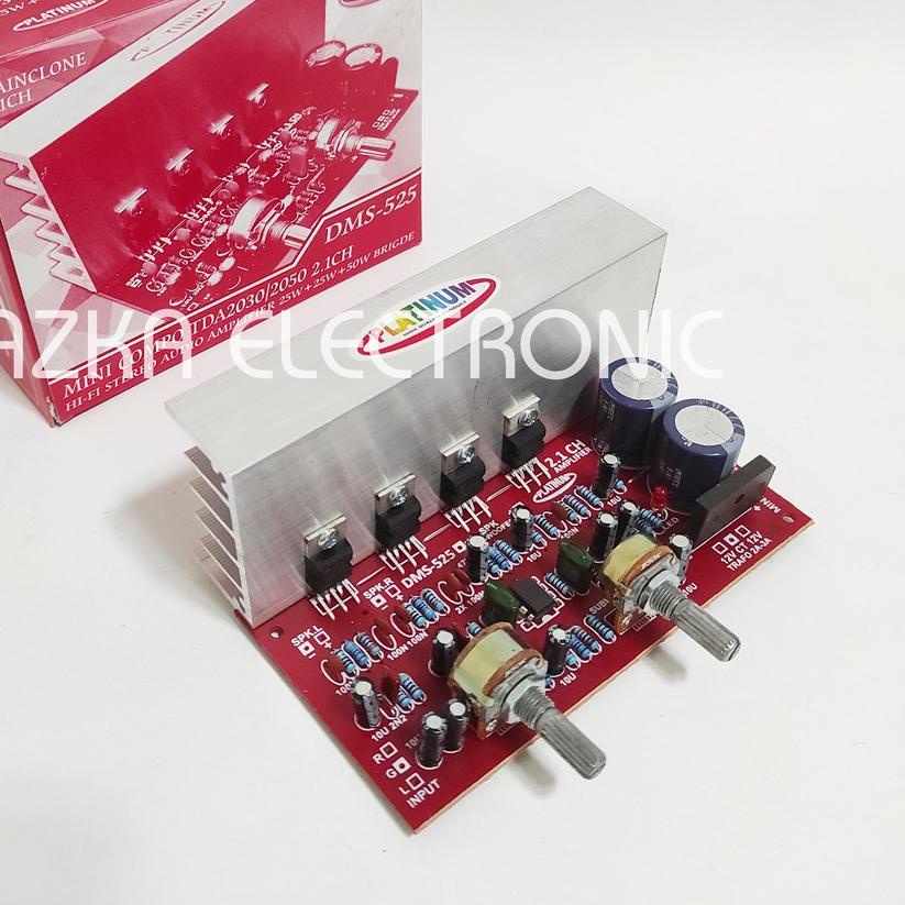 ✷ Kit Power Amplifier Speaker Aktif 2.1 Channel TDA2030 DMS 525 ♟