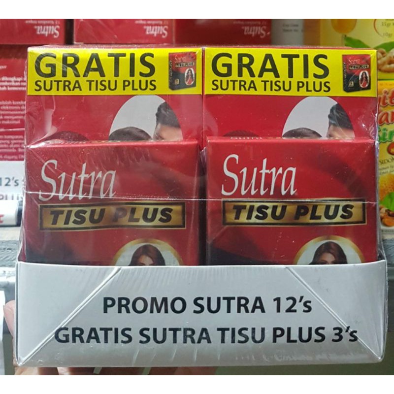 Promo SUTRA Merah isi 12 Gratis Sutra Tisu Plus isi 3