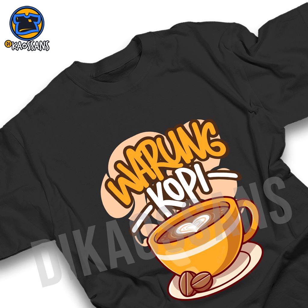 Kaos barista WARUNG KOPI Tshirt baju distro cotton combed 30s UNISEX pakaian PECINTA KOPI BARISTA