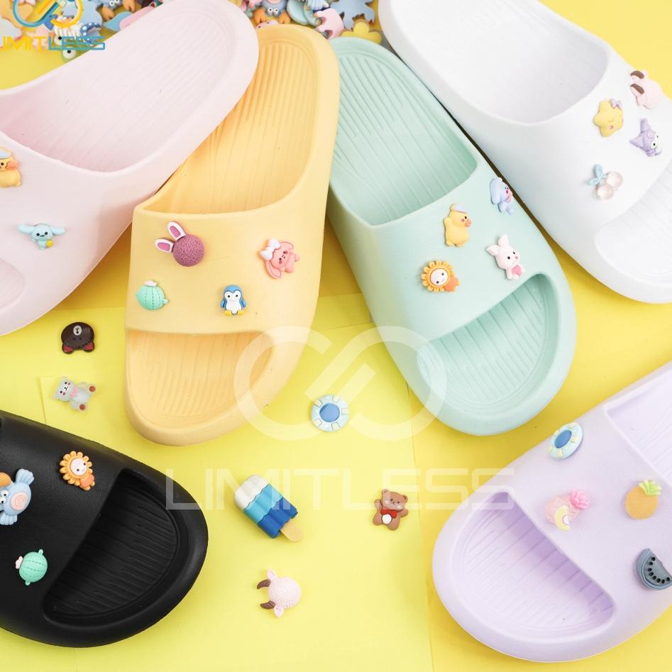 READY Limitless - Sandal Cewek Slip On Jelly Stiker 3D - Size 36-40