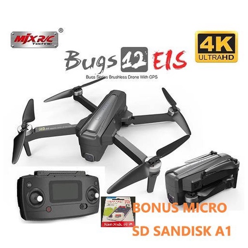 MJX Bugs 12 Bugs12 B12 EIS Drone Brushless WiFi Digital Zoom Camera 4K ( lavar stores id )