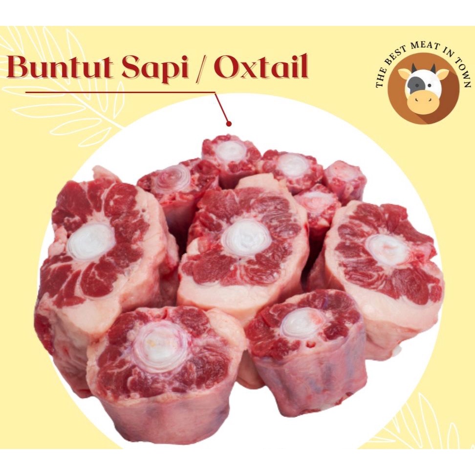 Beef Oxtail Import Center Cut Tanpa Buntut / Buntut Sapi Import Pilihan 1kg Vacum Pack