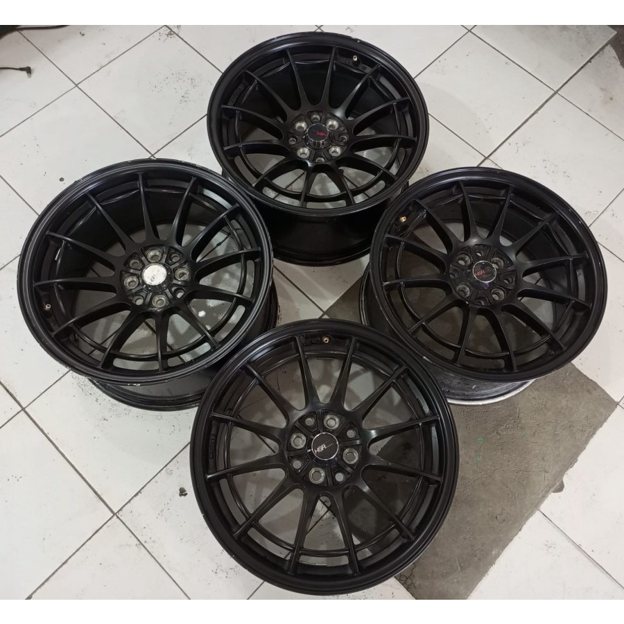 VELG MOBIL RACING BEKAS ENKEI SPIDER R17X7,5/8,5 BAUT 8X100/114,3 ET40/35