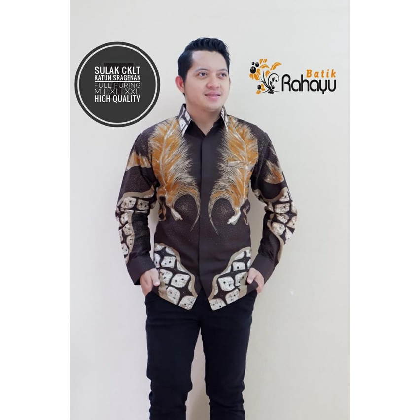 SULAK COKLAT RAHAYU KEMEJA BATIKSOLOAMANAH LENGAN PANJANG PENDEK LAPIS FURING PREMIUM KATUN HALUS MLIWIS MERAK SOGAN MLIWIS LASEM KOPI COKLAT MLIWIS LAWASAN PARANG LUHUR PEKSI TRUNTUM SETYO LUHUR PUTIH SETYO LUHUR BIRU PARANG LASEM ADI LUHUR SEKAR JAGAD