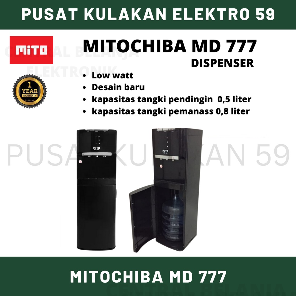 Dispenser galon bawah Mito MD 777 / dispenser Mito MD 777