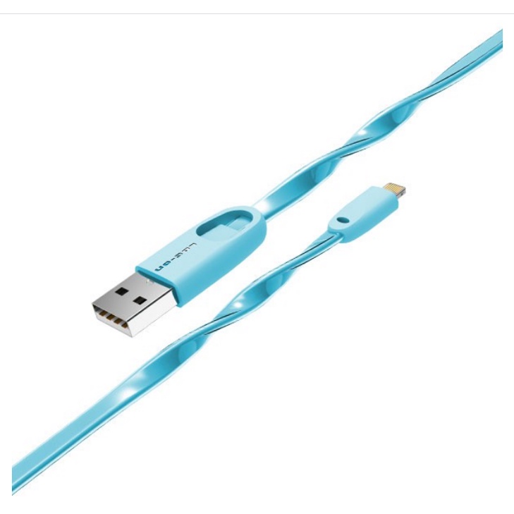 Log on Kabel Jelly Type C / Lightning 2.4A Fast Charging 100cm LO-CB50