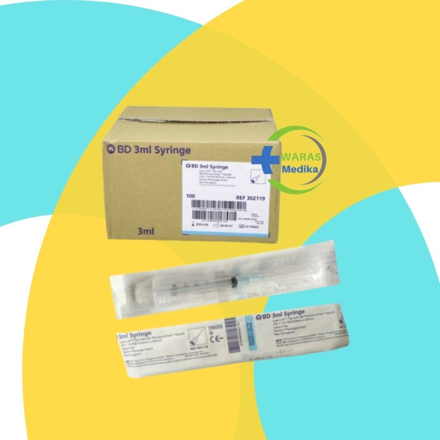 BD  Syringe 3ml / 3cc Bd / Spuit 3cc Bd