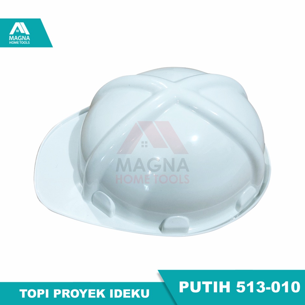 TOPI PROYEK/BANGUNAN/SAFETY IDEKU PUTIH/BIRU/PUTIH 513-010 [ORI]