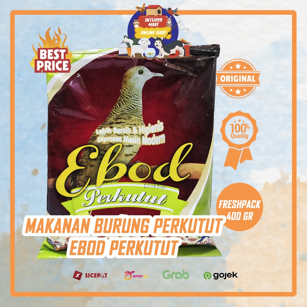 Pakan Burung Perkutut | Ebod Perkutut 400gr | Menambah Nafsu Makan, Menstabilkan Metabolisme, dan Me