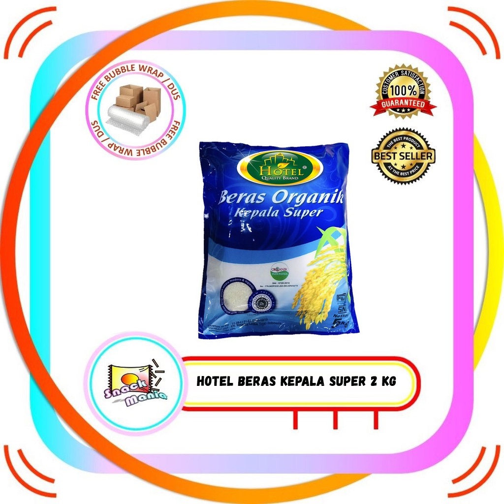 

HOTEL Beras Organik Kepala Super 2 kg Healthy Organic Rice