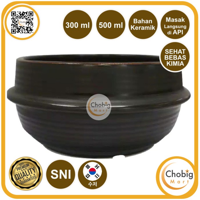 [Mangkok] Ttukbaegi Mangkok Keramik Korea Ceramic Bowl Bibimbap Dolsot Clay Pot [Stok]