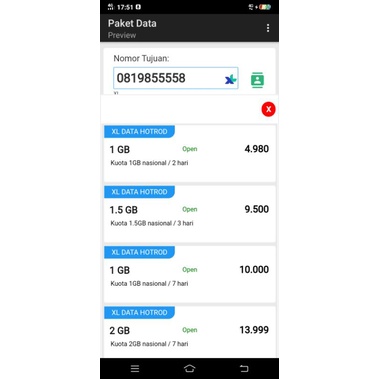 Script bukaolshop paket data new