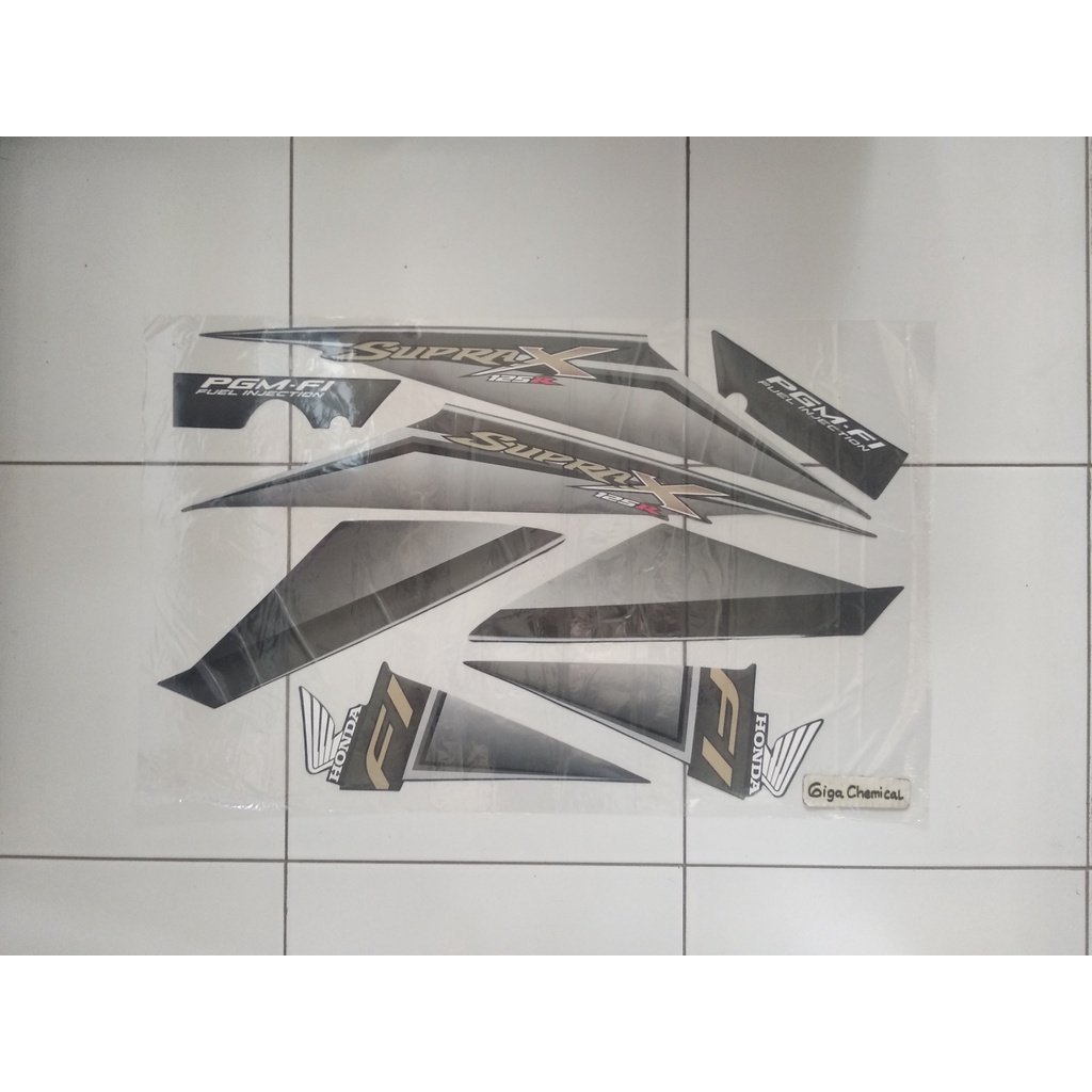 Striping Sticker Lis Honda Supra x 125 R FI 2007 2008 2009 Hitam