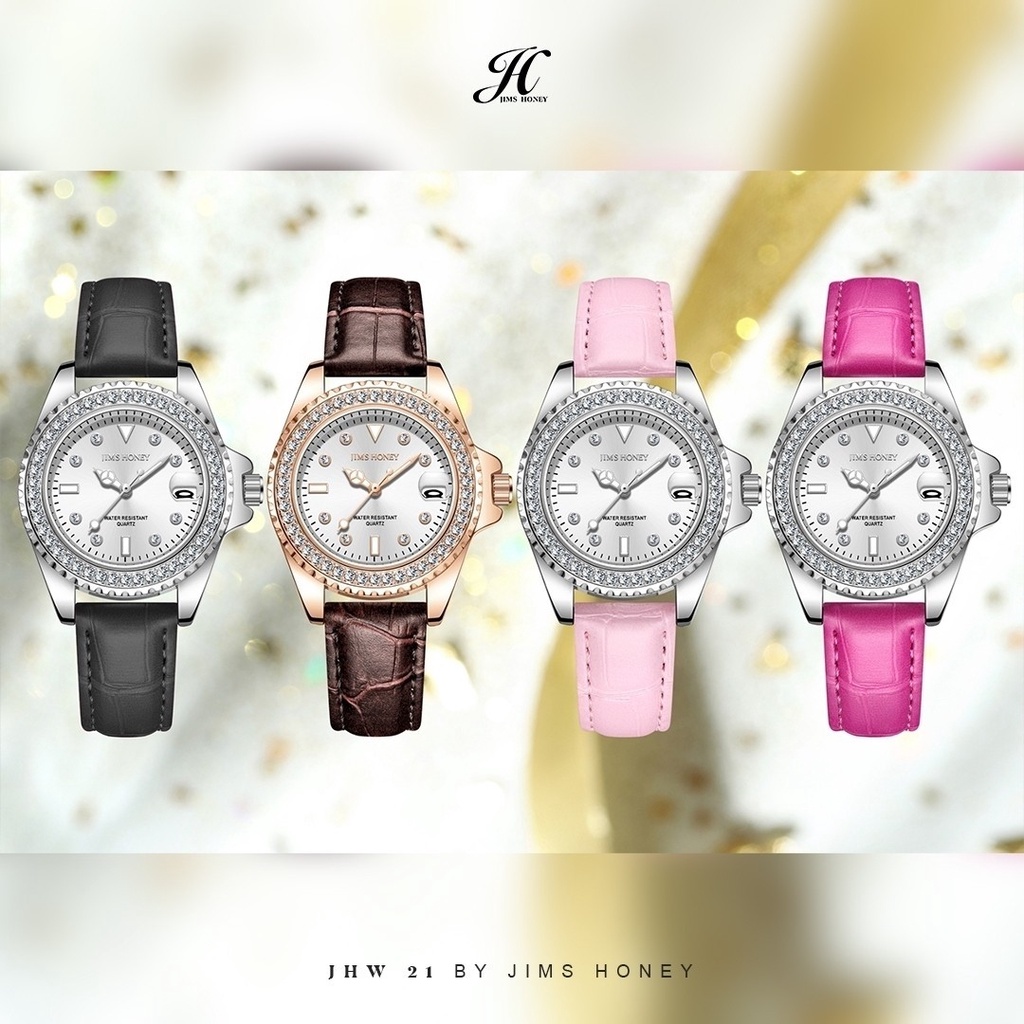 JIMS HONEY JHW-21 Jam Tangan Wanita Cewek Jimshoney Murah Elegan Fashion Casual Terbaru