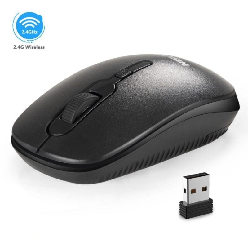 Mikuso MOS W085 Mouse Wireless 2.4 Ghz 1600 Dpi Bonus Baterai