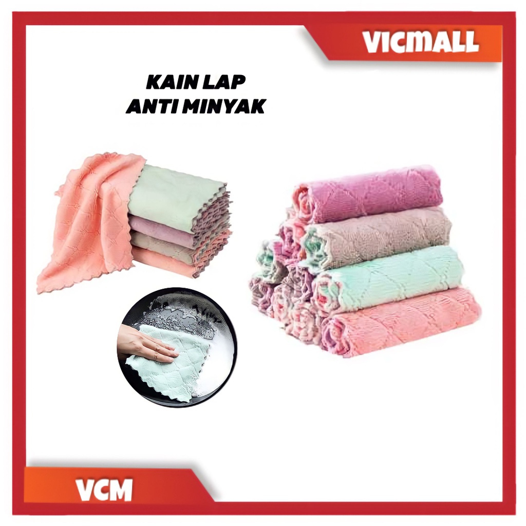 (VCM) Kain Lap Anti Minyak Warna