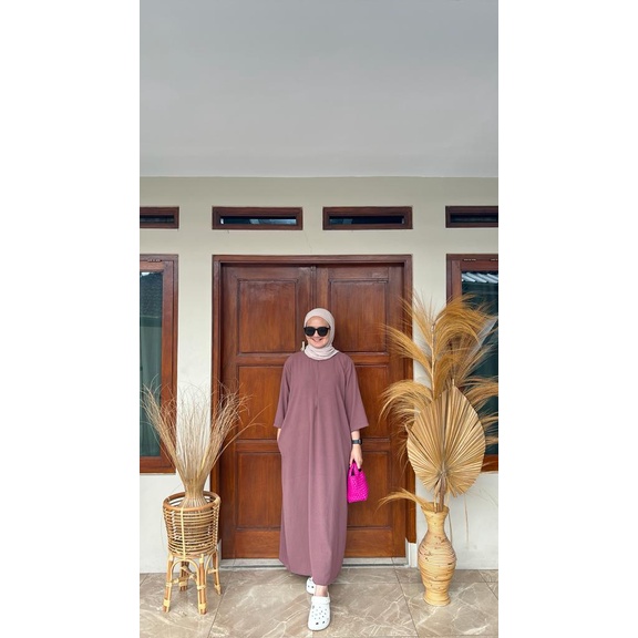 Daster Gamis 3/4 Crincle Airflow