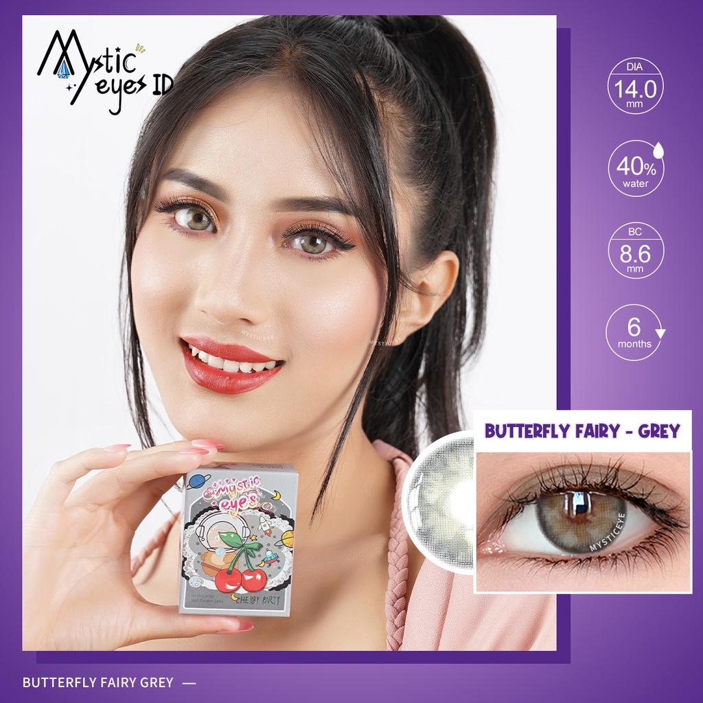 [✅COD] MYSTICEYES SOFTLENS BUTTERFLY FAIRY LENSA KONTAK NORMAL 14.0 MM