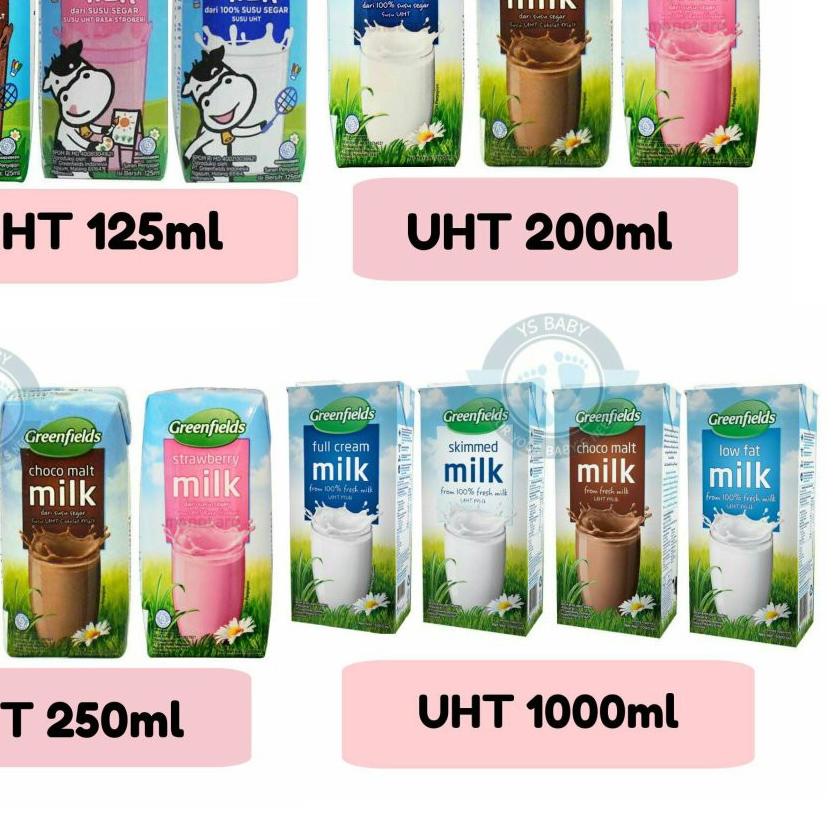 

✰ UHT Greenfields 125ml Perkarton isi 40 Greenfield ❆