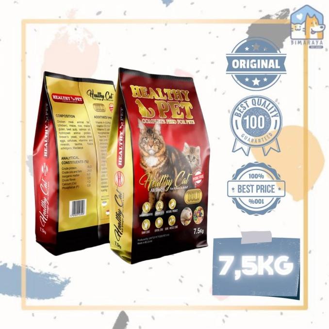 Healthy Pet All Stage Dry Cat Food / Makanan Kucing 7,5Kg Gosend/Grab