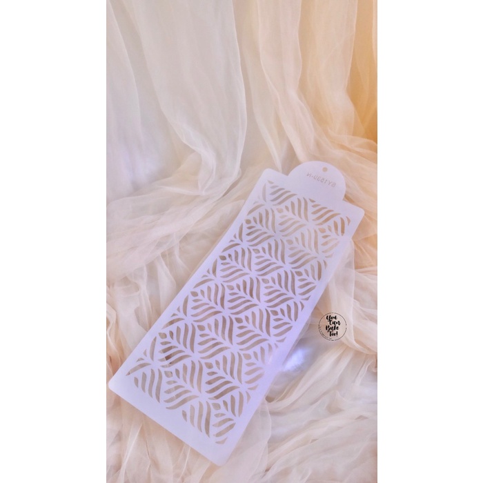 

Terlaris Frozen Leaf Stencil Type 2