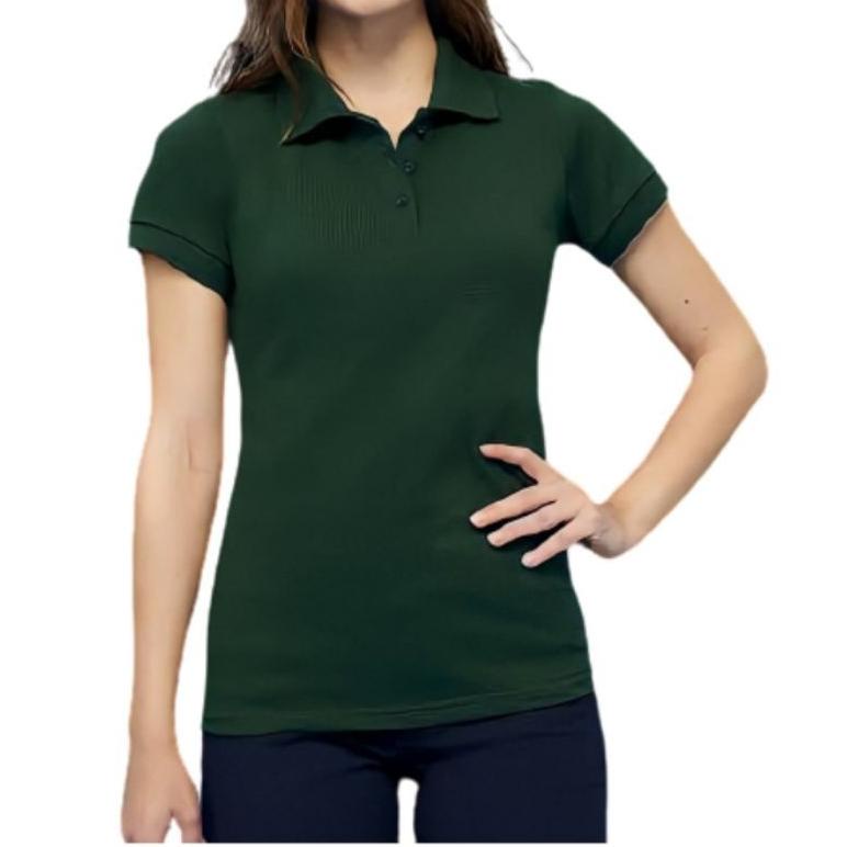 BEST SELLER Kaos Polo Cewek Hijau Army / Woman Polo Shirt / Kaos polo Lady / Baju Kerah Wanita / Kao
