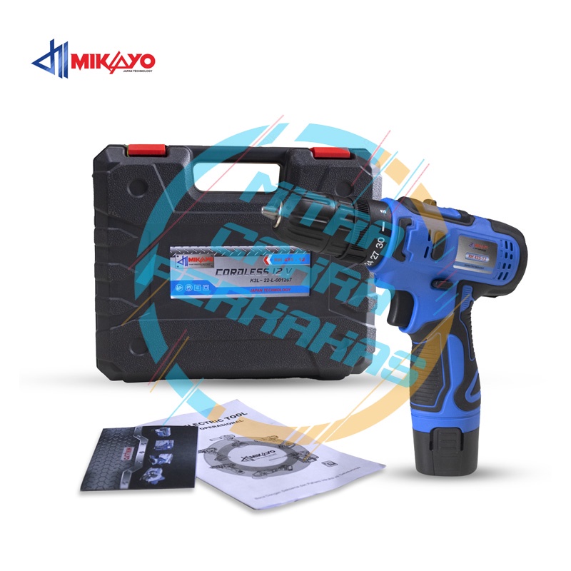 PROMO!!! Mesin Bor Tangan Cordless Drill 12volt Bor Tanpa Kabel Bor Baterai 12volt dua batrai