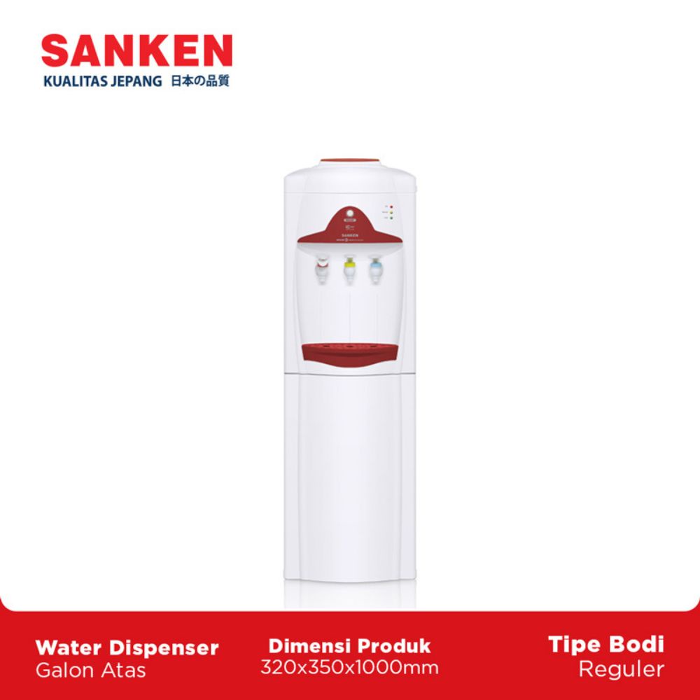 Sanken Dispenser Standing 3 Keran HWE-69CW Merah