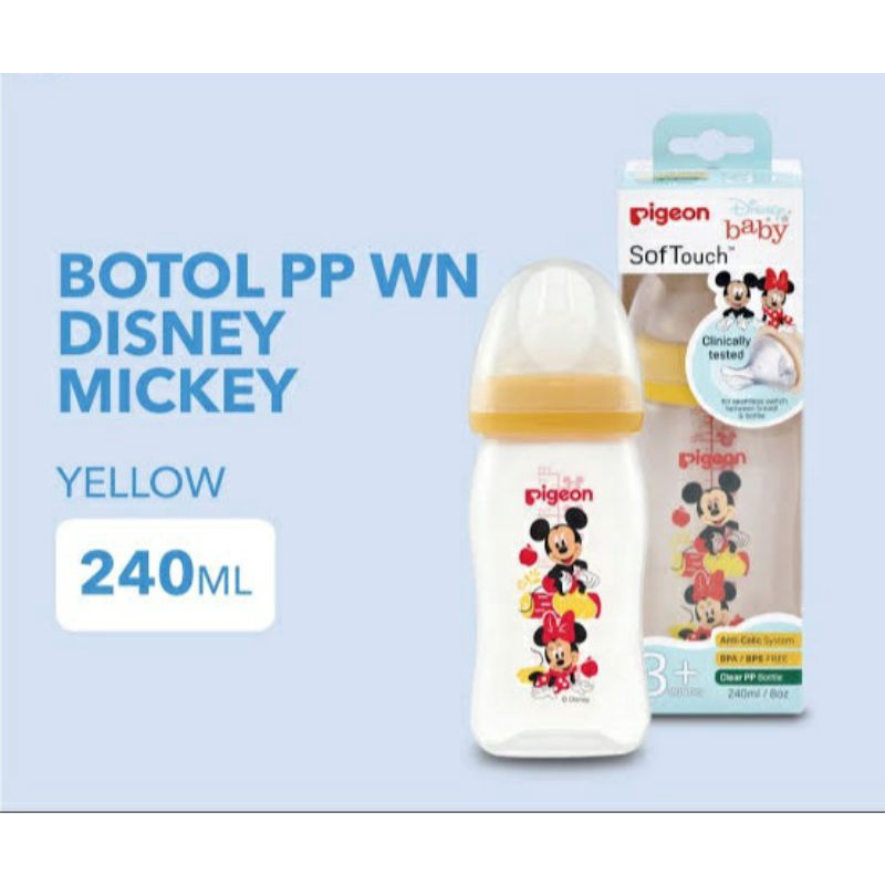 Pigeon Botol Wide Neck PP Micky Mouse