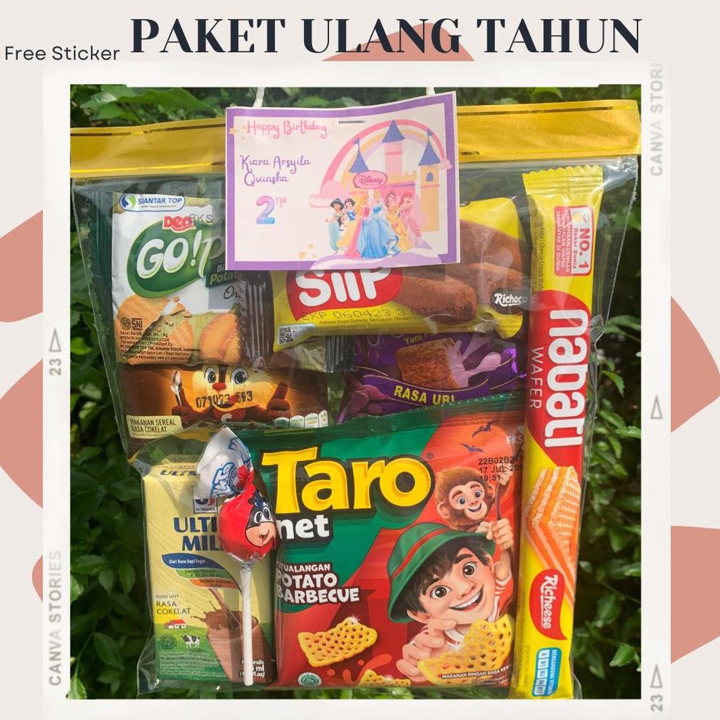 

12.12 MALL Paket Ulang Tahun/Bingkisan Ulang Tahun Anak/Snack Ultah anak/Hampers Ultah Anak