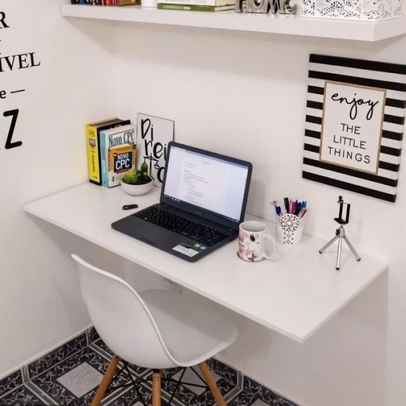 ♝ MEJA BELAJAR MINIMALIS / MEJA LIPAT DINDING / MEJA DINDING / MEJA TEMPEL DINDING / MEJA GANTUNG / 