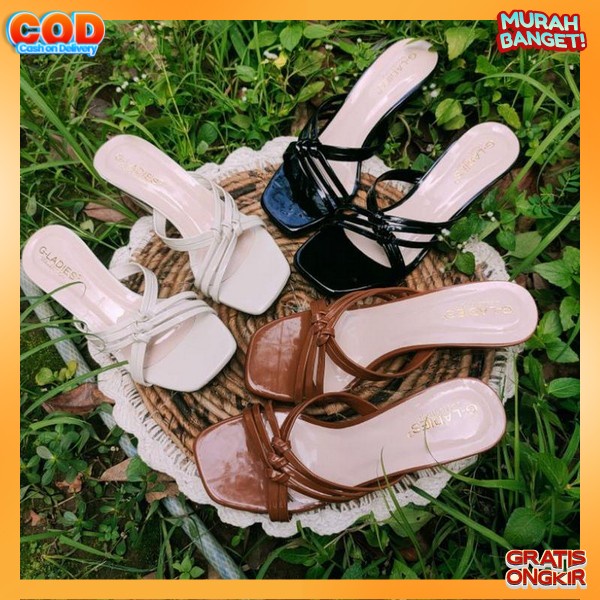 Sendal Heels Wanita Kekinian Rajut Sendal Wanita Hak Kaca Sendal Cewek High Heels Kaca Hc 28 Heels H