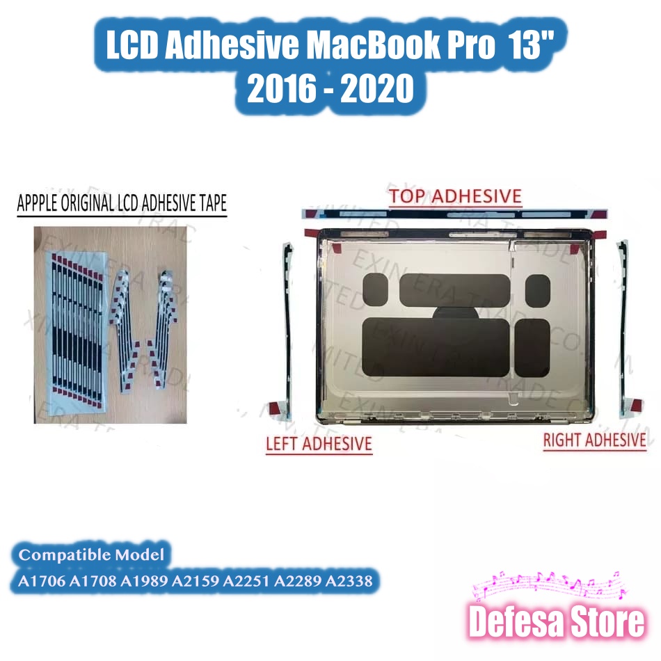 Lem Adhesive LCD MacBook Pro 13&quot; A1706 A1708 A1989 A2159 A2251 A2338