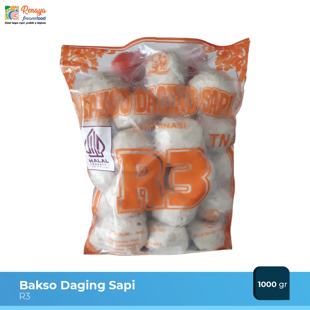 

Bakso Daging Sapi R3 ( Basreng ) Frozen Food Makanan Instan Beku Original Termurah - Renaya.Frozen